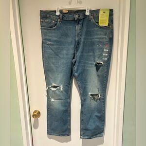 Levi's 511 Men's Slim Fit Distressed Blue Jeans Size 44x30 NWT